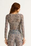Blusa Tule Acqualume Estampado