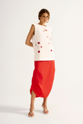 Saia Lyocel Garnet Vermelho