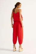 Calça Lyocel Garnet Vermelho