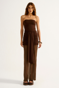 Vestido Safira Marrom