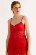 Regata Renda Rubi Vermelho