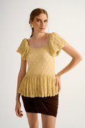 Blusa Renda Rubi Amarelo