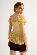 Blusa Renda Rubi Amarelo