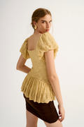 Blusa Renda Rubi Amarelo