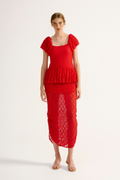 Blusa Renda Rubi Vermelho