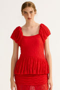 Blusa Renda Rubi Vermelho