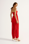 Macacão Renda Rubi Vermelho