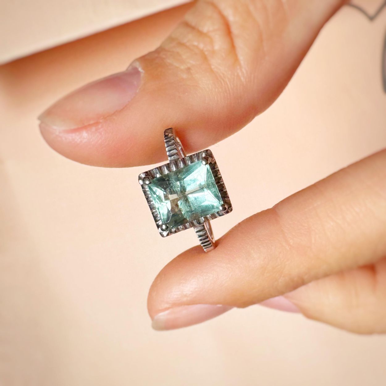 Anel Aquamarine