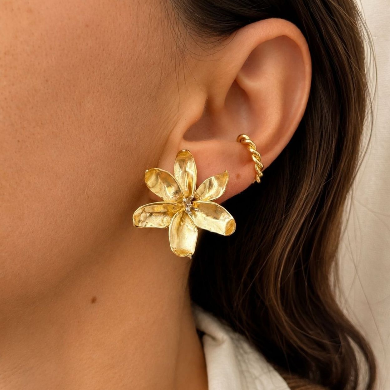 Brinco Flor de Carambola