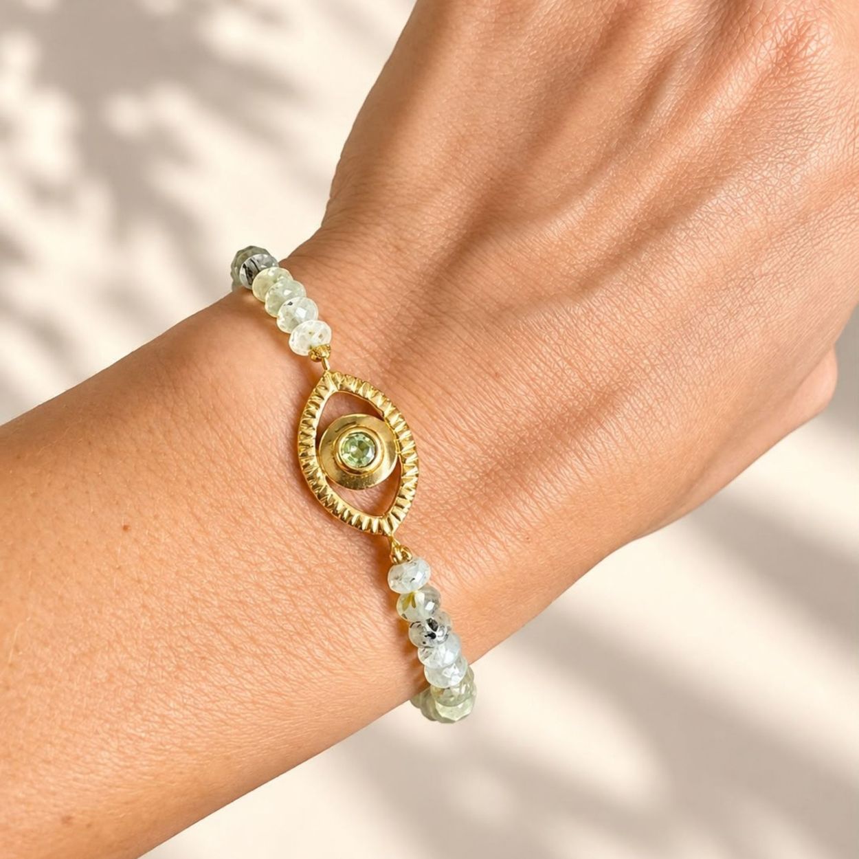 Pulseira Olho - Peridoto 