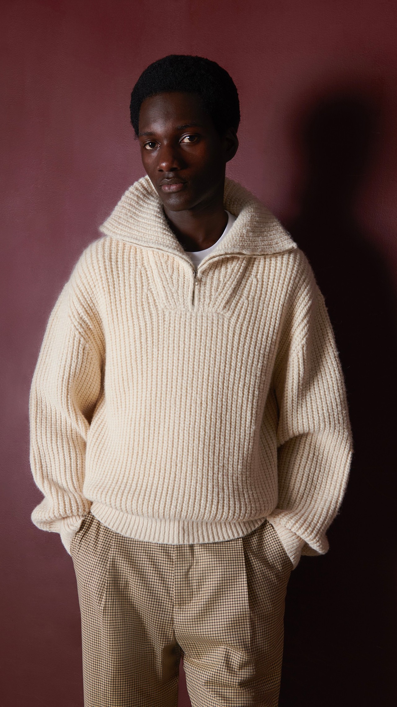 Sweater Alpaca Zíper Unissex