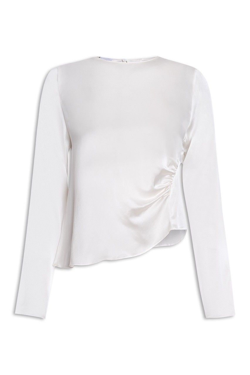 BLUSA SEDA FRANZIDO