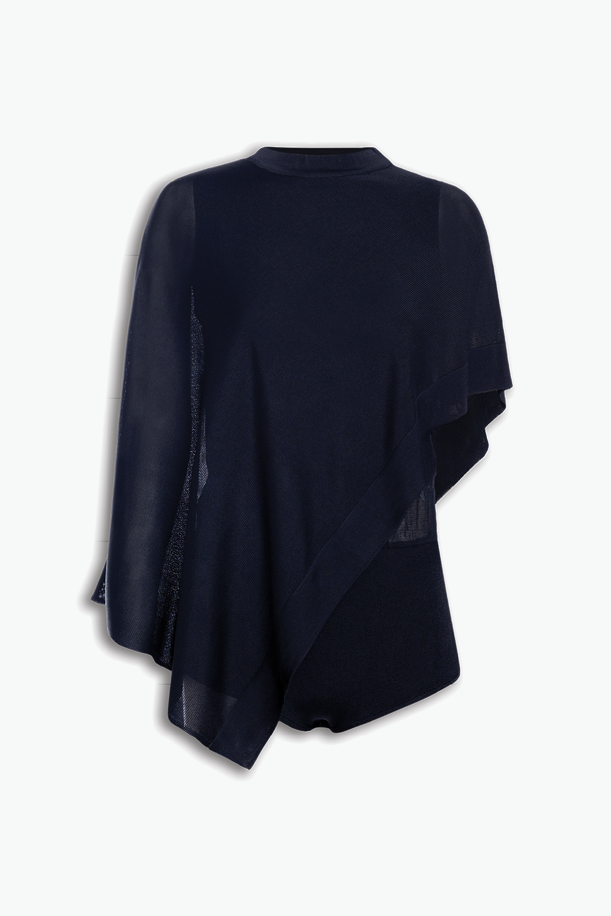 BODY COM PONCHO LEVE TRICOT