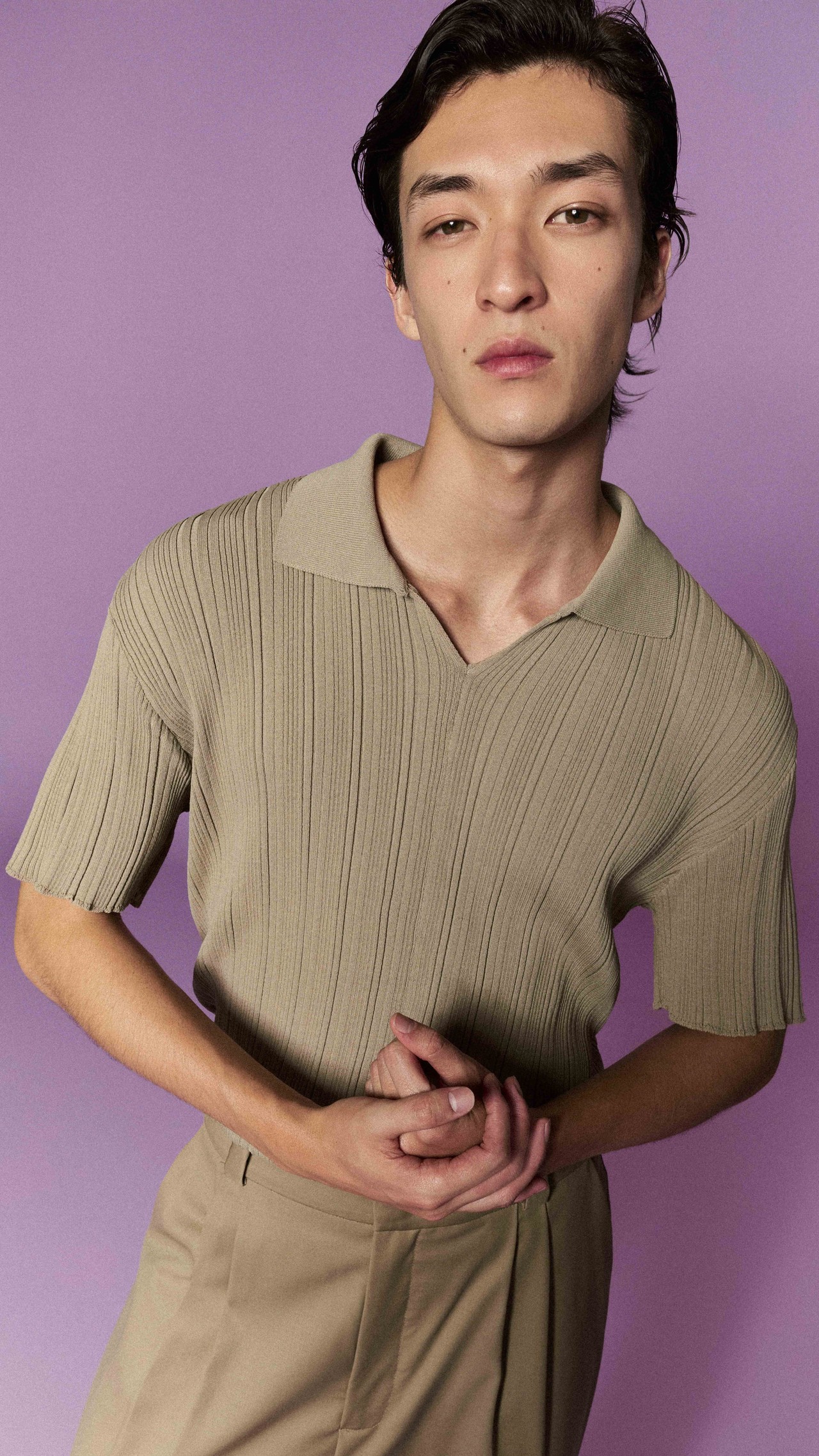 POLO CANELADA TRICOT