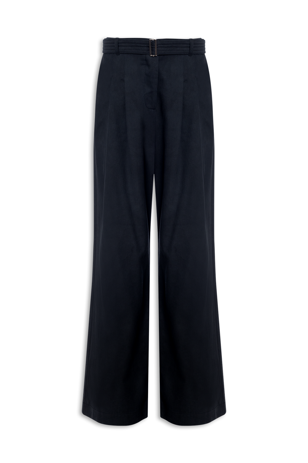 CALÇA AMPLA PREGAS CINTO