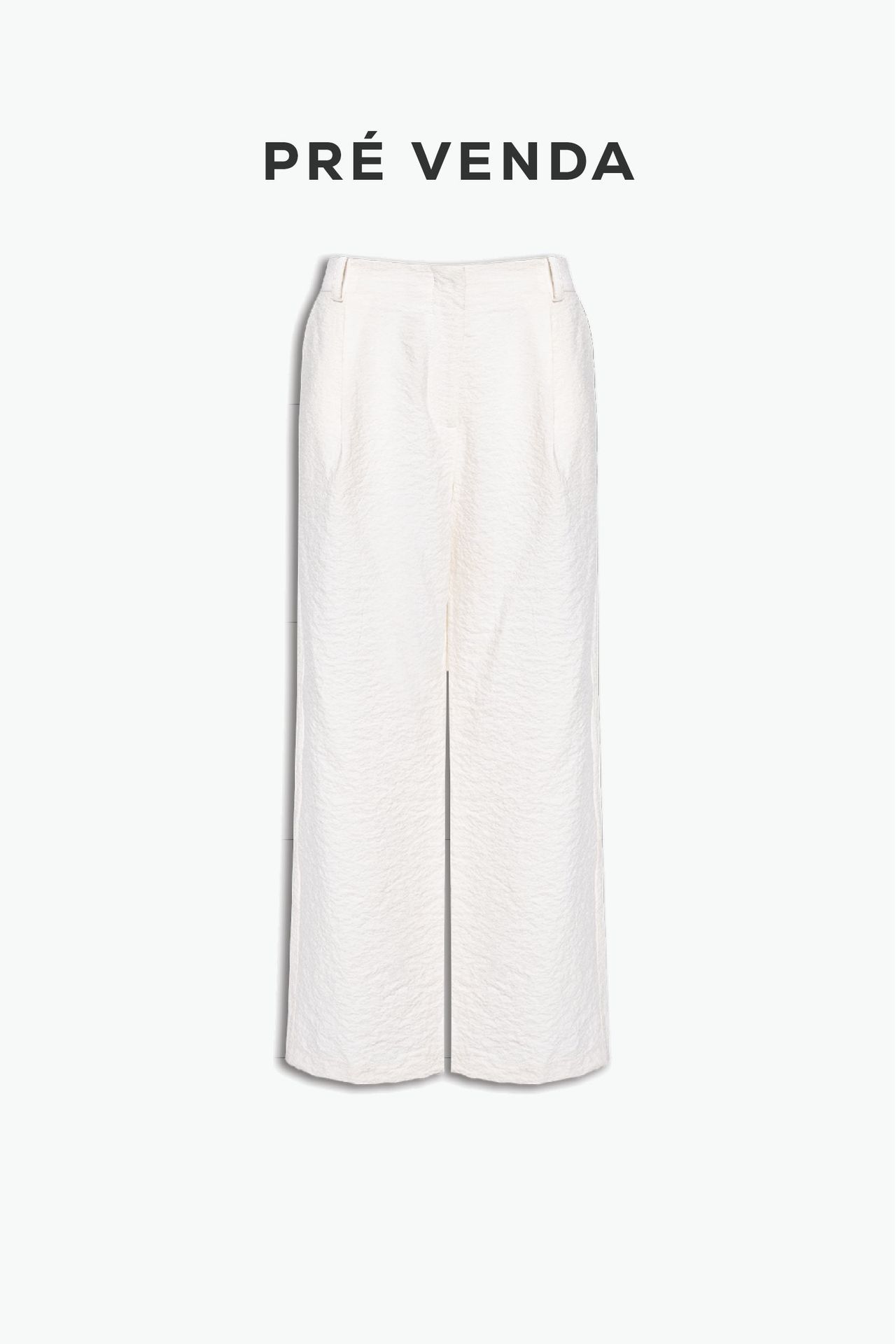 CALÇA SEDA COM PREGAS