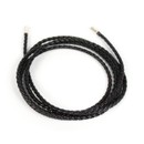 imagem do produto Pulseira - Whip couro trançado preta | Leather Braided Whip Black