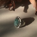 imagem do produto Anel - Lone Wolf 100% Prata & Esmeralda | Ring – Lone Wolf 100% Silver and Emerald