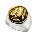 imagem do produto Anel - Indian Head 95% Prata | Ring – Indian Head Silver