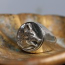 imagem do produto Anel - Wolf Head 100% Prata | Ring – Wolf Head Silver