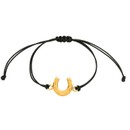 imagem do produto Pulseira - Lucky Iron Nylon Cord Preta | Lucky Iron Bracelet nylon cord black