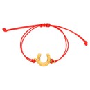 imagem do produto Pulseira - Lucky Iron Nylon Cord Vermelha | Lucky Iron Bracelet nylon cord red