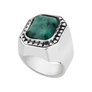 imagem do produto Anel - Palazzo 100% Prata & Esmeralda | Ring - Palazzo 100% Silver & Emerald