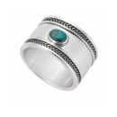 imagem do produto Anel - Pune Stone / Prata & Turquesa | Ring - Pune Stone / Silver & Turquoise