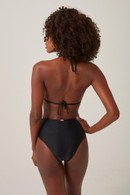 top cortininha shinny black 0632 hype beachwear