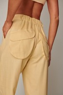 calça pantalona grid amarelo 5403 lefah