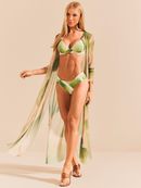 kaftan longo tule folhas 1916 de chelles