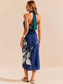 blusa frente única duo floral 1747 de chelles