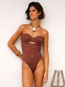 maiô matelassê marrom luzon 1941 mos beachwear
