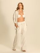 camisa linho off white kennedy 00721 la sirène