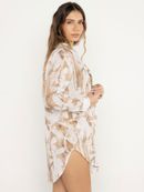 camisa estampada folhagem 9163 brazil del mar