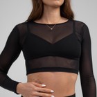 Cropped Tule Black