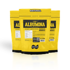 KIT 3x Albumina Naturovos Natural 1Kg