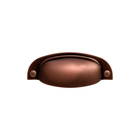 Puxador Concha Vivaro 115 64mm Cobre Velho