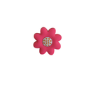 Puxador Ponto Flor Rosa Meio Amarelo