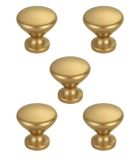 Kit 5 Puxadores Cup  - Dourado Matte