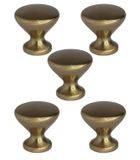 Kit 5 Puxadores Cup  - Gold Escovado