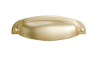 Puxador Concha Vivaro 115  64MM Dourado Fosco