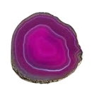 PUXADOR AGATA PINK COM BORDA DOURADA