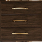 Puxador Alça Brumet  200mm - Dourado Mate - PDEFL