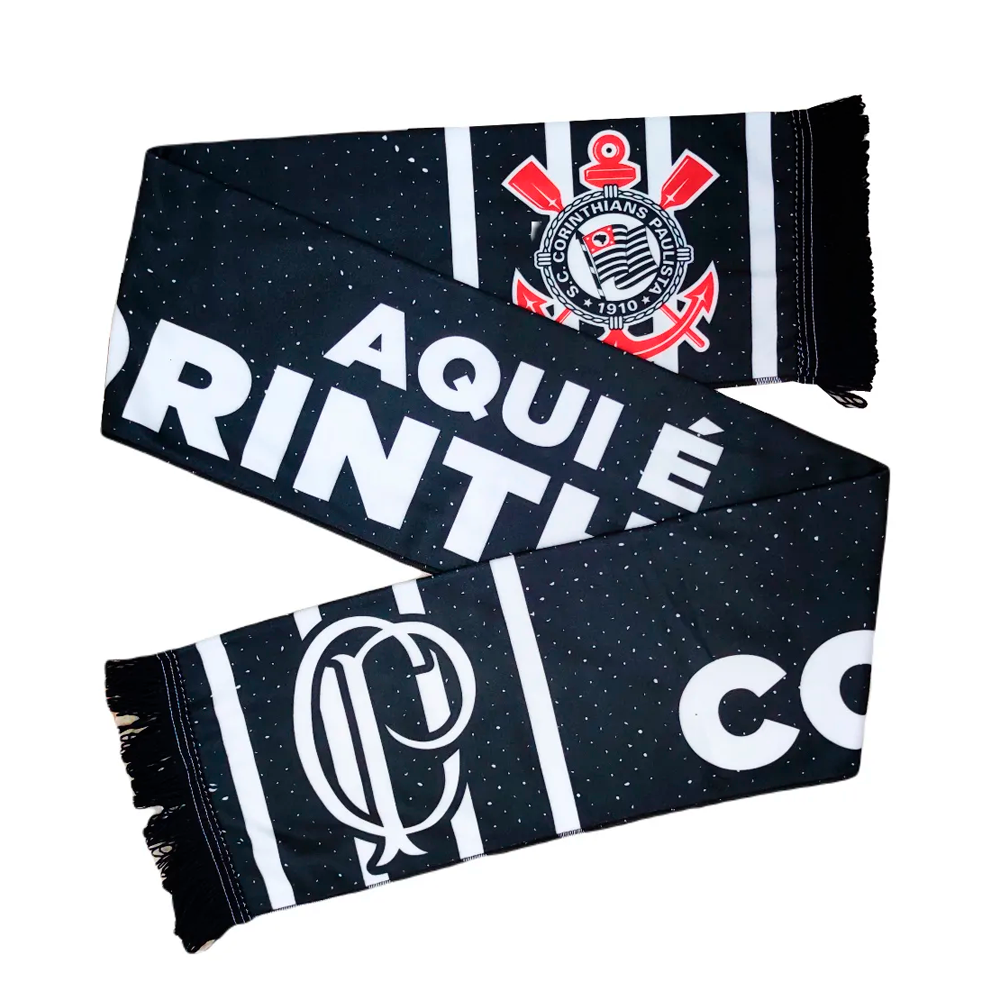 Cachecol Corinthians Dupla Face - Grandes Torcidas