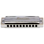 Gaita Diatônica Blues T006 Latão Cromada 20 Vozes Com Case
