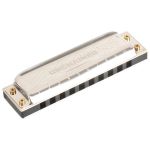 Gaita Diatônica Blues Unchained PRO60 Cromada 20 Vozes Com Case