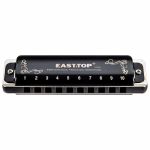 Gaita Diatônica Blues T008K 2.0 Preta 20 Vozes Com Case