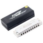 Gaita Diatônica Blues T008 Cromada 20 Vozes Com Case