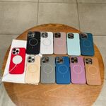 Capa Estilo Couro C/ Pelicula Câmera iPhone 13 Pro Max
